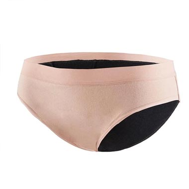 BLACK Smooth full brief period underwear